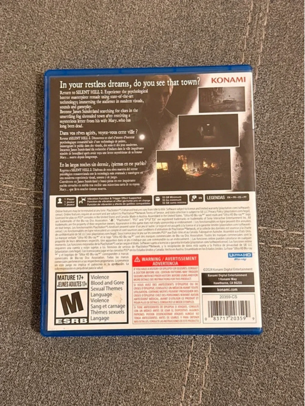 Silent Hill 2 for PlayStation 5